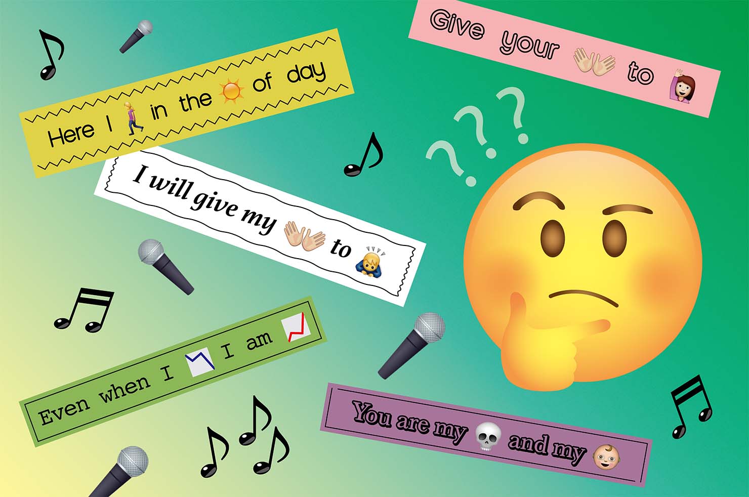 “🙌 your 👼🏻 👹” 絵文字の歌詞を解読。難易度高めの洋楽あてゲーム「Emoji Song」