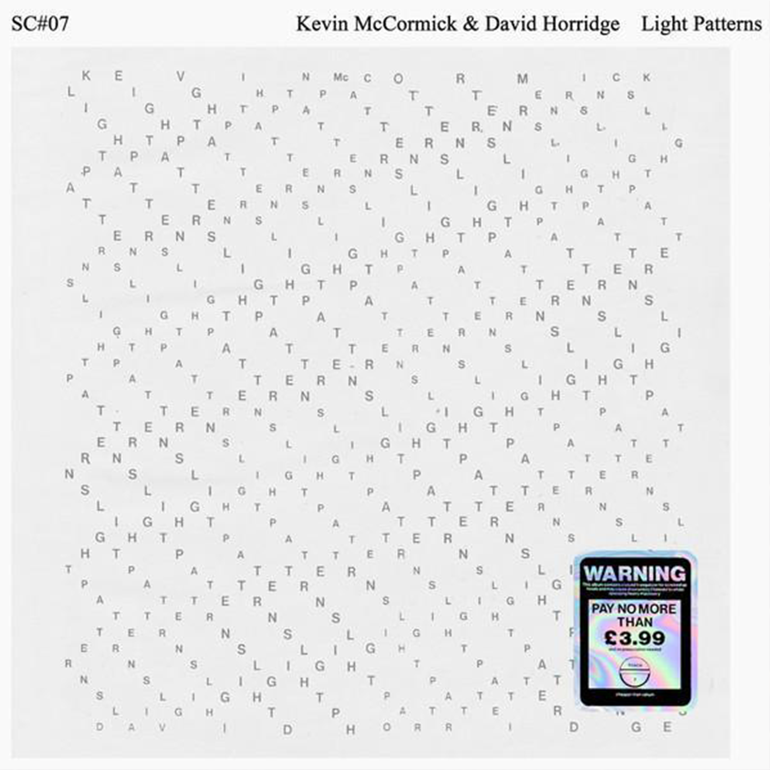 Kevin McCormick & David Horridg / Light Patterns