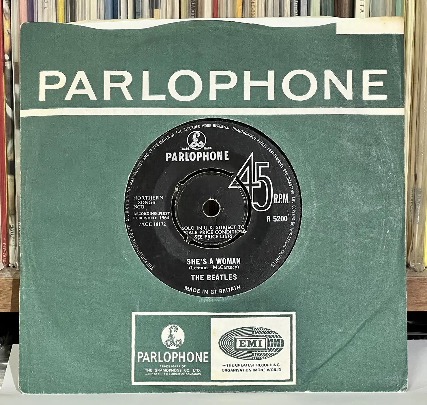 「I Feel Fine」のB面より、「She's A Woman」(1964年10月8日 レコーディング)