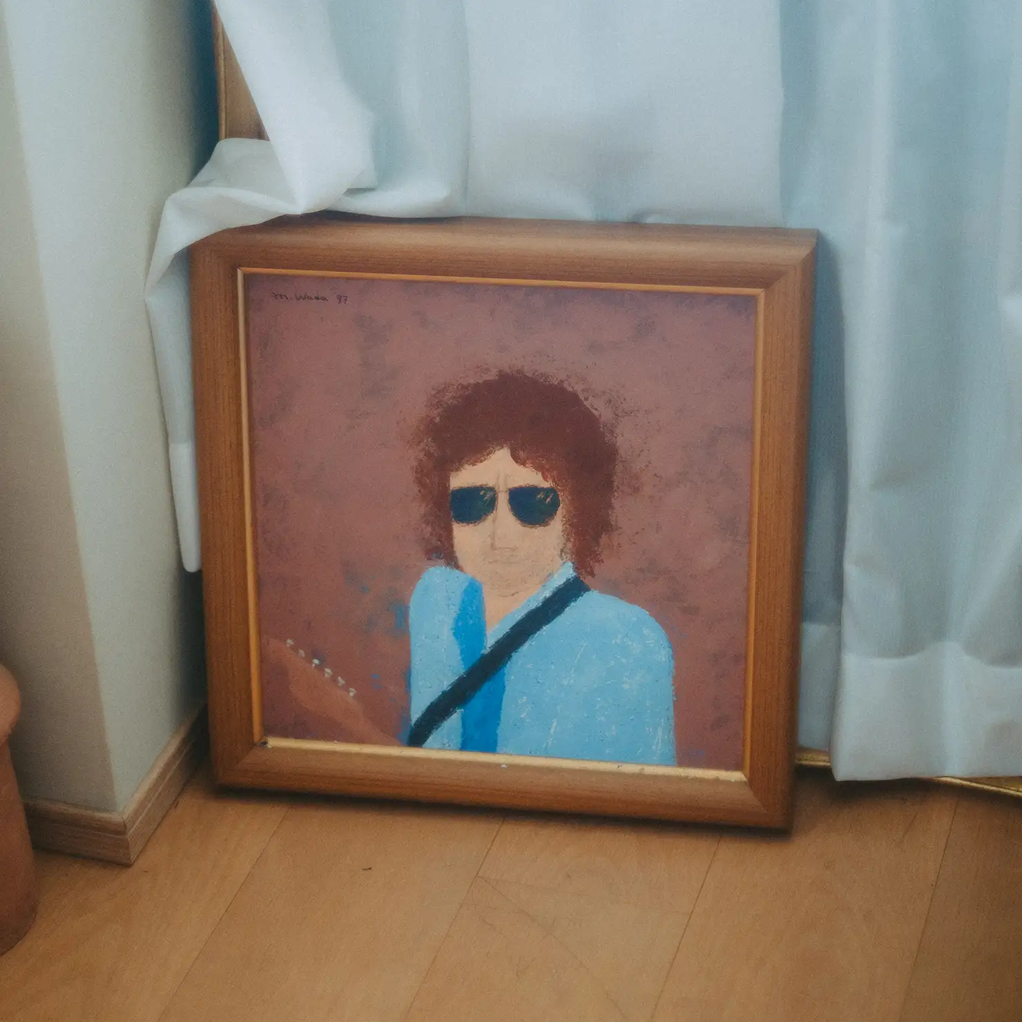 みうらじゅんが所有する、イラストレーター・和田誠が描いたボブ・ディランの原画