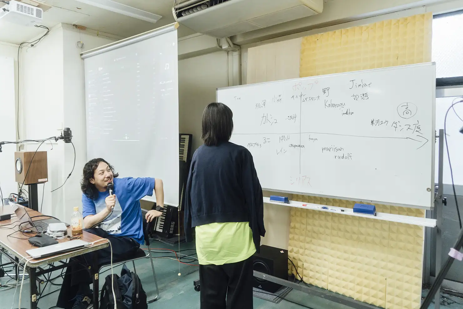 サウンドシェアの様子。左が主宰の有村崚さん