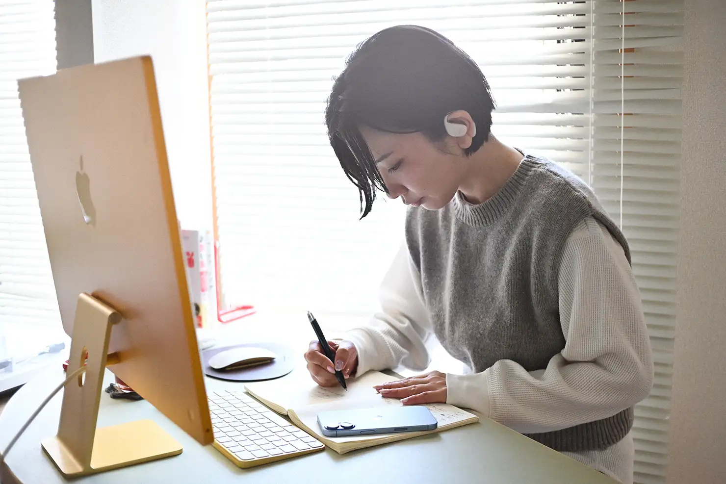 家族やペットからの呼びかけにも気付きやすく、自分のリズムを崩すことなく準備できる