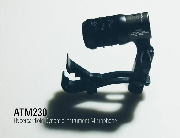 ドラムは、もっと表情豊かになる。低中音楽器のためのマイクロホン『ATM230』