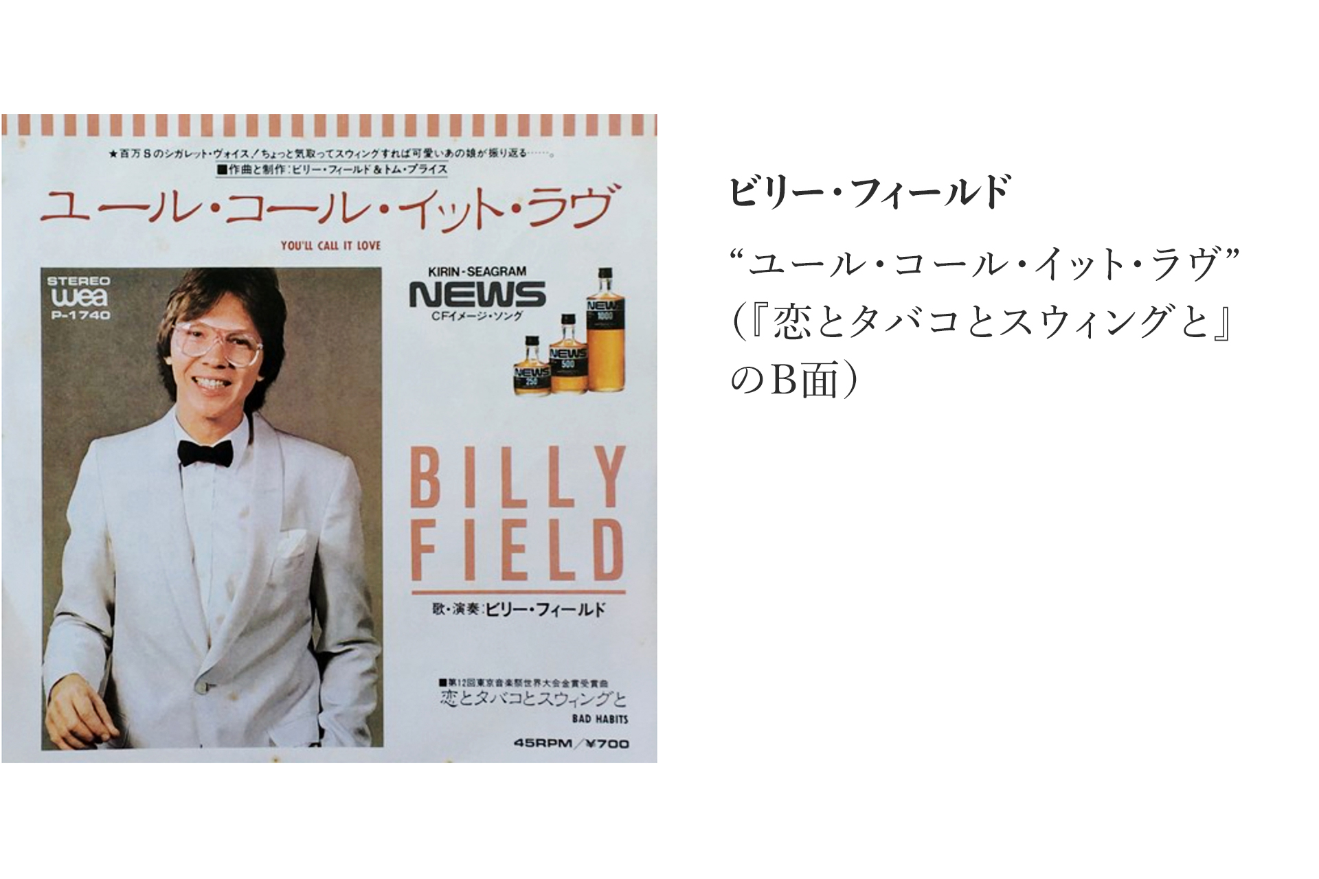 お酒のCMと、いい音楽。80年代から知る、創造豊かなクリエイティブの世界。