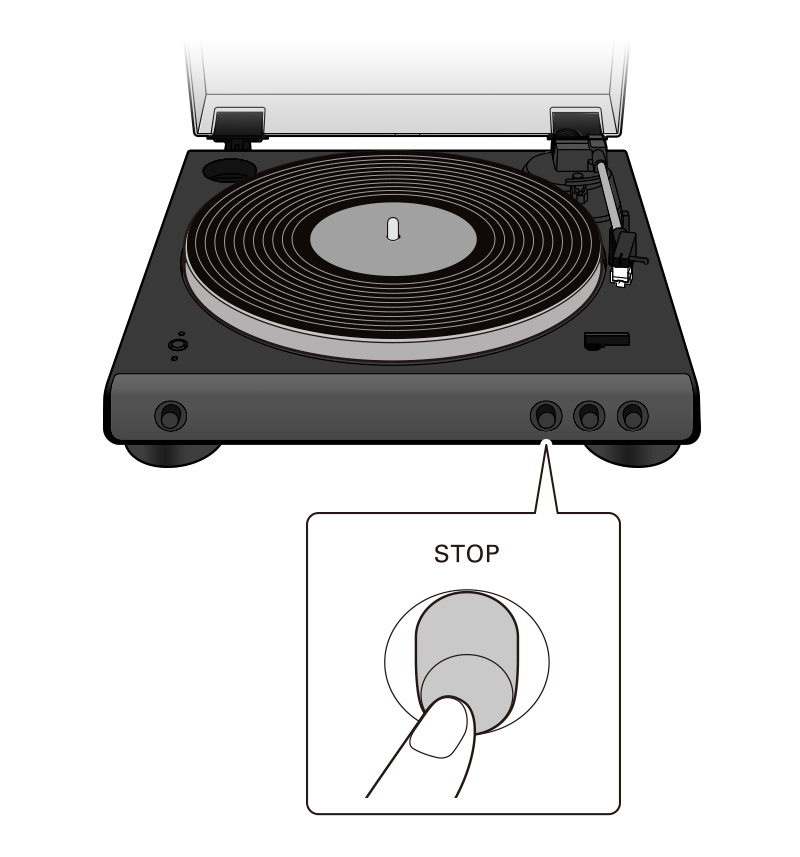 STOPボタンを押す