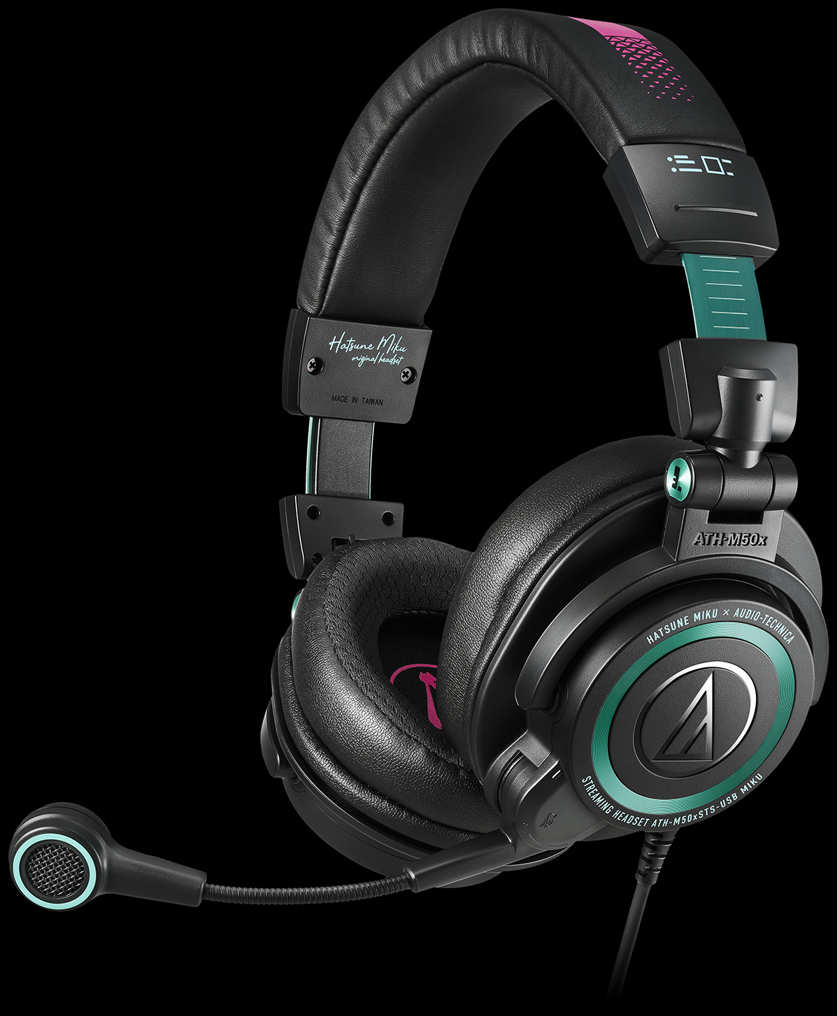 audio-technica ATH-M50xSTS-USB ヘッドセット ATH-M50xSTS-USB MIKU｜オンラインストア限定：マイクロホン