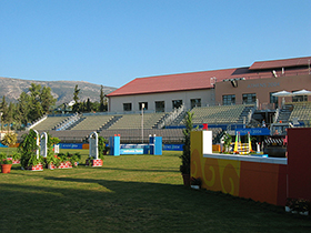 近代五種馬術会場の全景