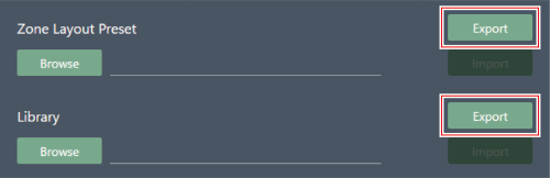 Zone Layout Library（Presets）