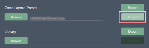 Zone Layout Library（Presets）