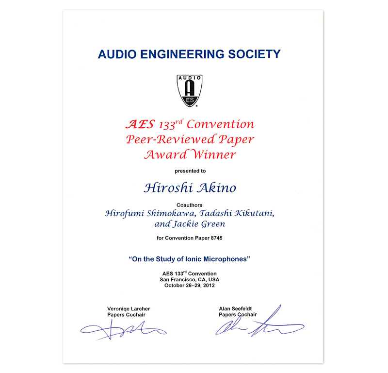 AUDIO ENGINEERING SOCIETY