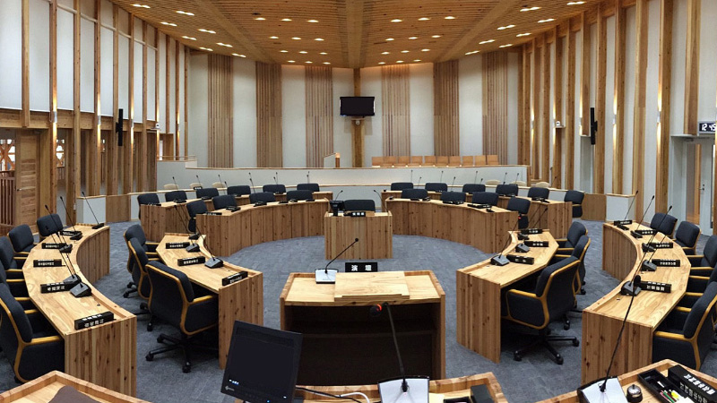 小林市議会議場
