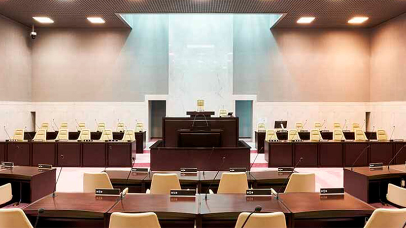 小平市役所 議場