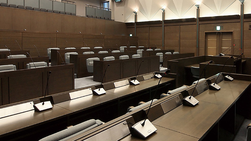 関市議会議場・第一第二委員会室・全員協議会室