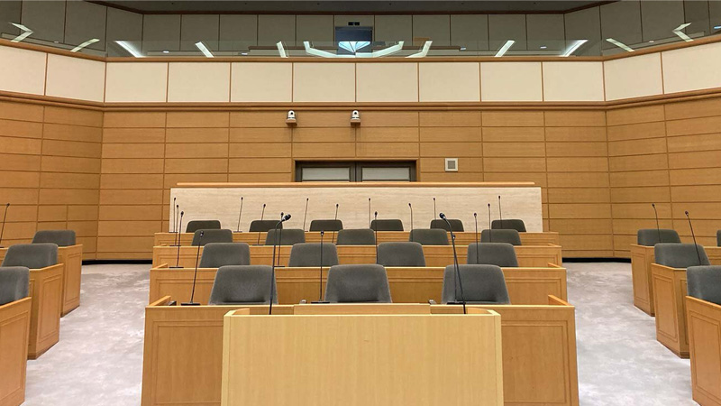 大阪府吹田市議会本議場