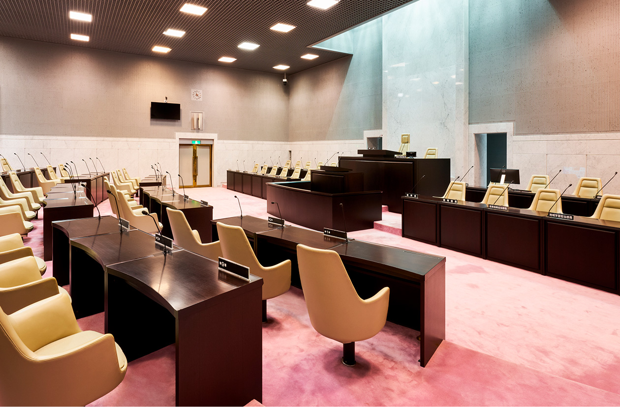 小平市役所 議場