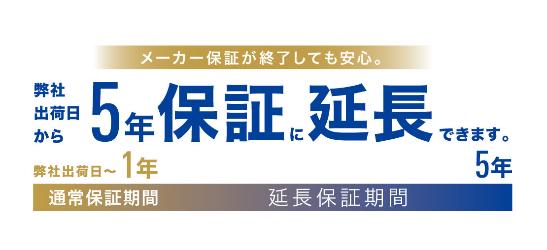 オーディオテクニカ：長期保証サービス 保証イメージ