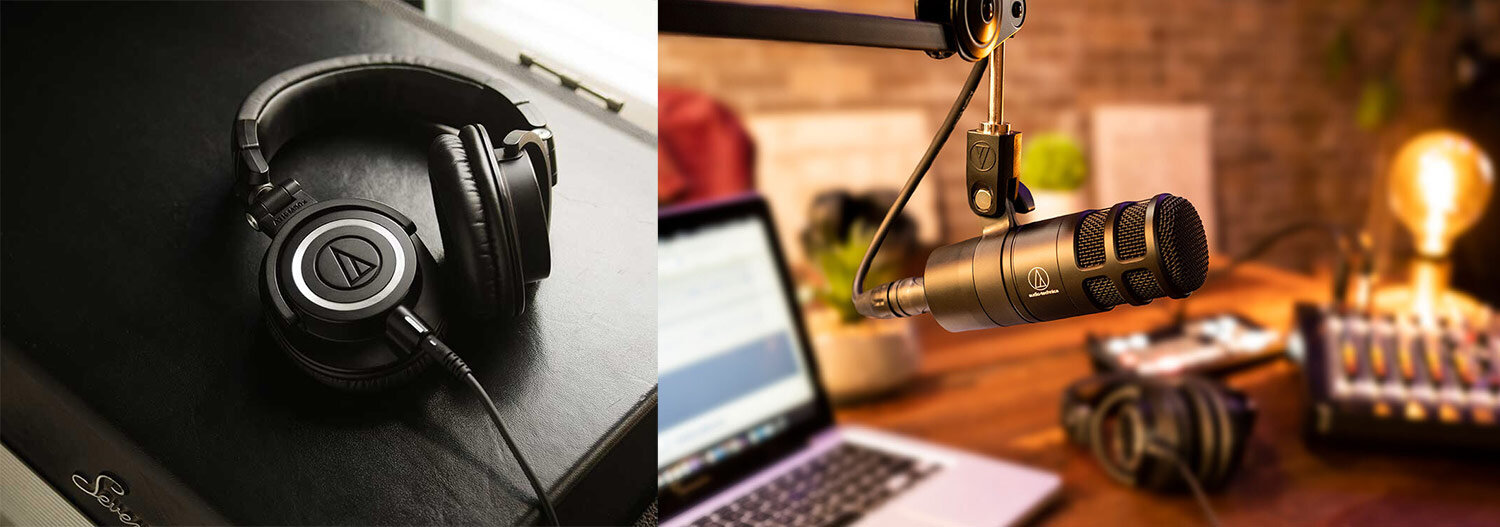 オーディオテクニカ：ATH-M50x・AT2040