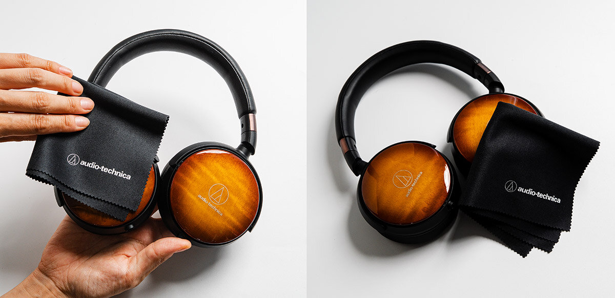 Audio-Technicaオリジナルクロス 使用イメージ