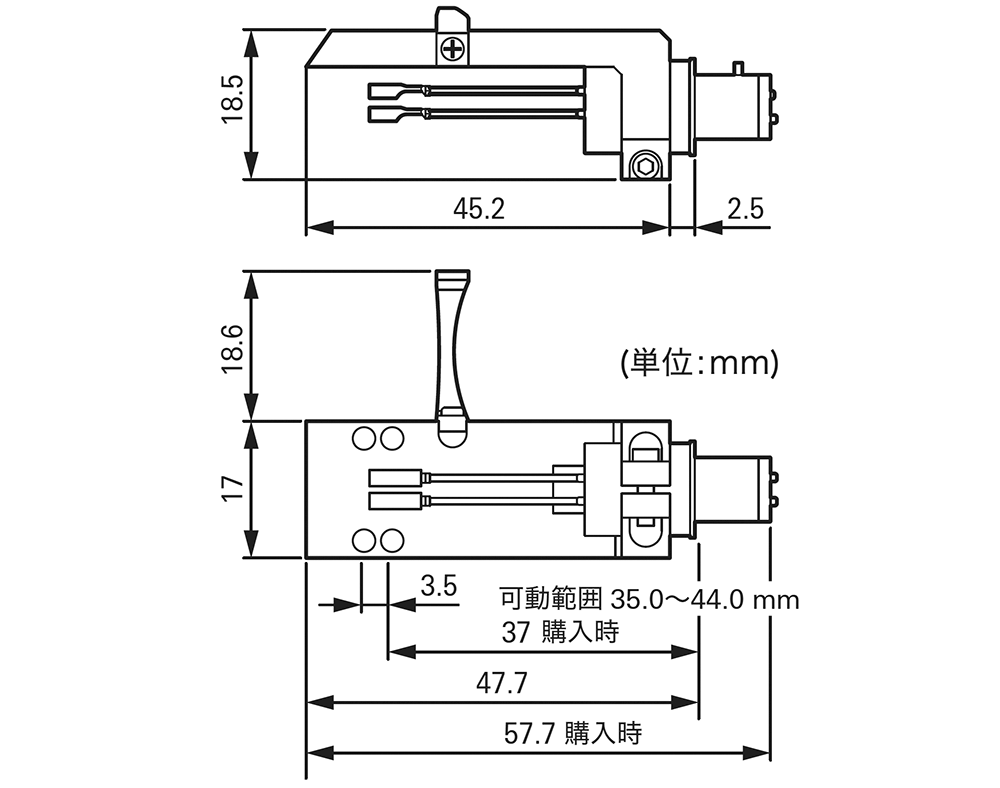 AT-LH18H：外形寸法図