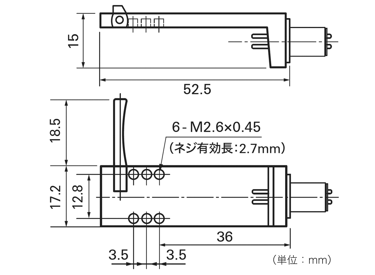 AT-LT13a：外形寸法図