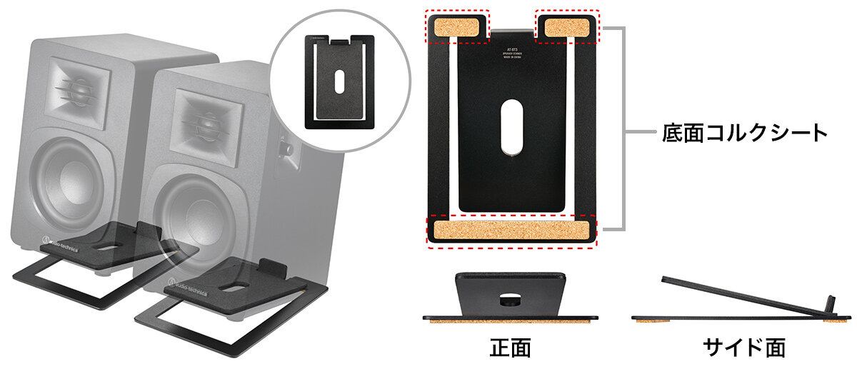 AT-ST3：振動を抑えながら安定した設置イメージ