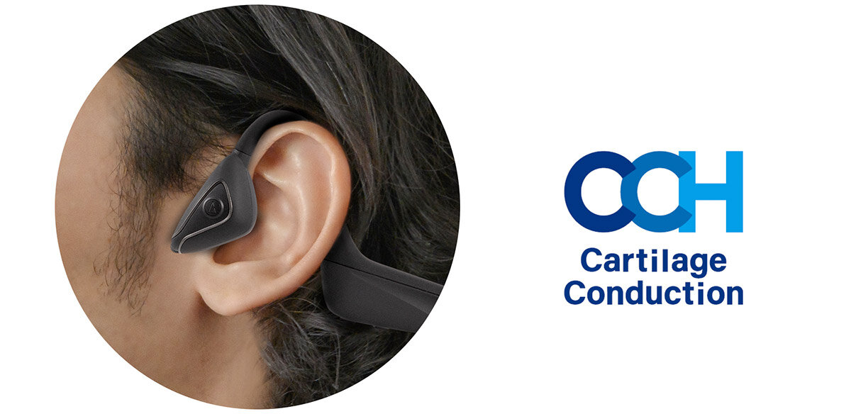 ATH-CC500BT：耳穴を塞ぐことなく音を効率的に鼓膜に伝える軟骨伝導