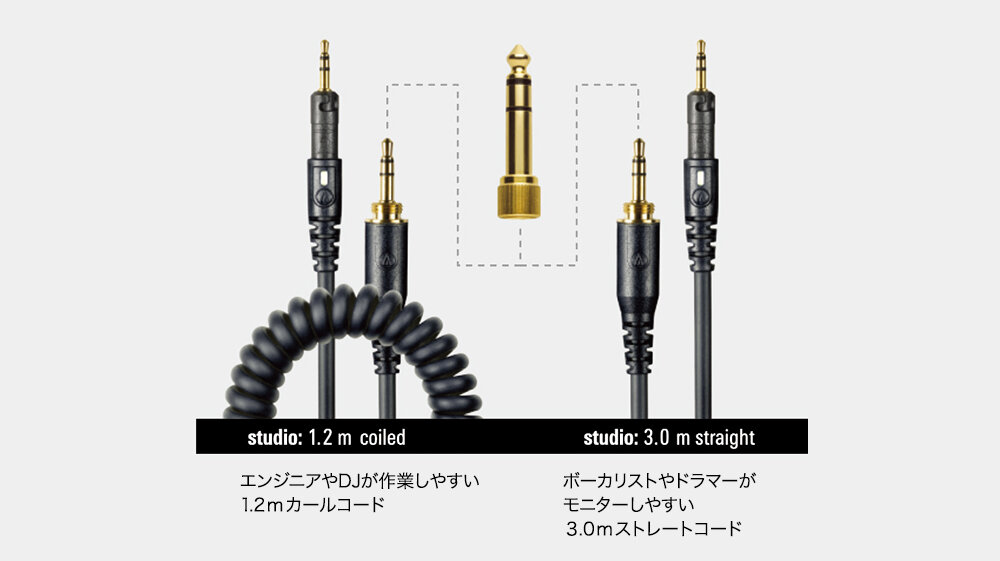 ATH-M40x：付属コード