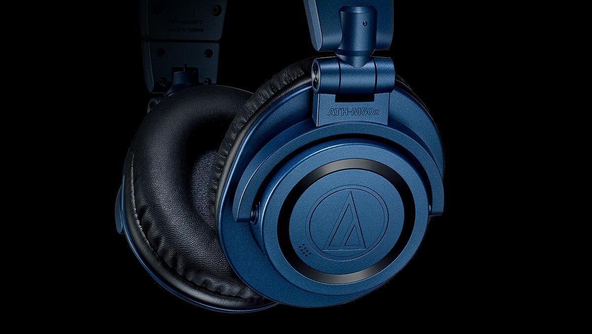 audio−technica ATH-M50XBT2 DS BLUE - www.stedile.com.br