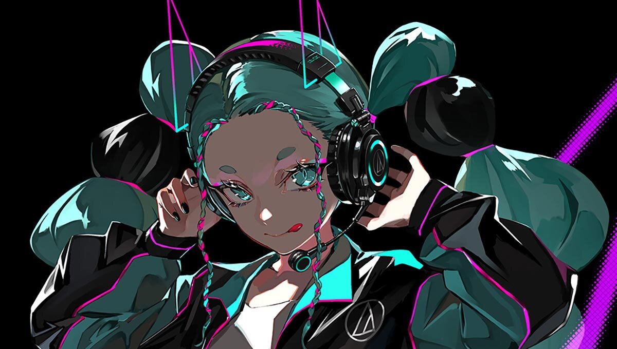 ATH-M50xSTS-USB MIKU：装着イメージ
