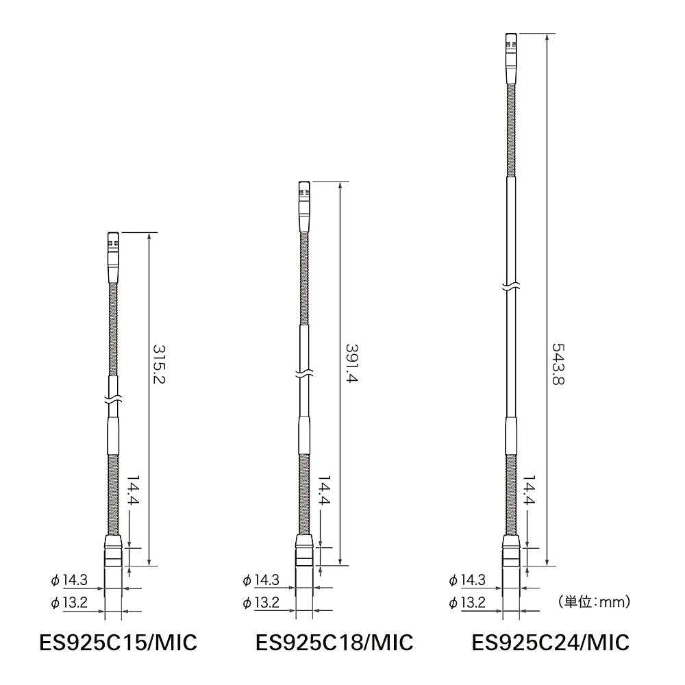 ES925C/MIC｜カーディオイドコンデンサー モジュラー