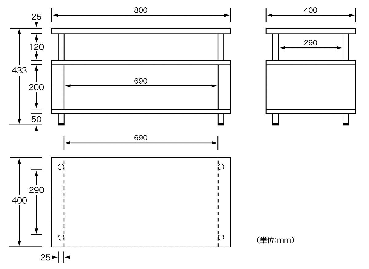 FX-800：外形寸法図