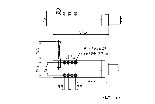 MG10：外形寸法図