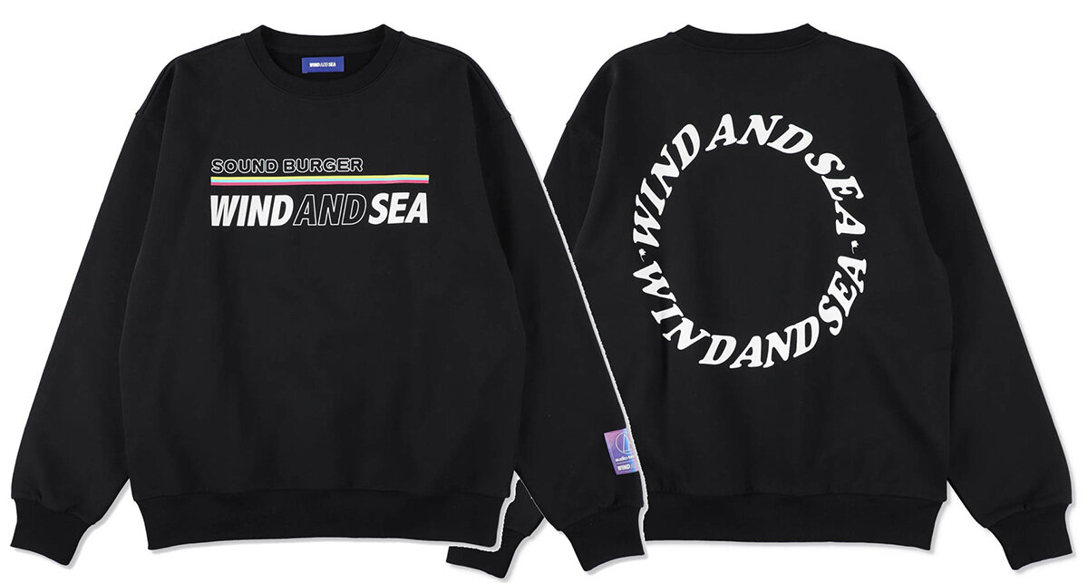 Sound Burger × WIND AND SEA Crewneck Sweatshirt：製品画像